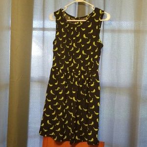 Bird print dress